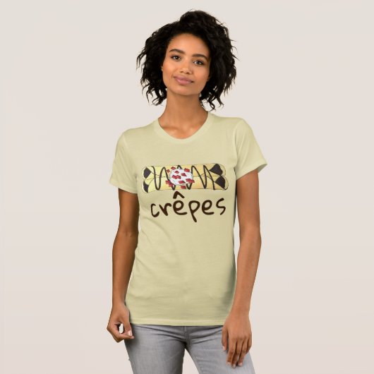 Chocolate Crêpe Pancake Frankrijk T-shirt (Voorkant volledig)