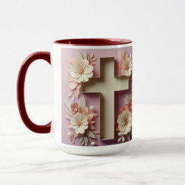 Chocolate Cross Floral Mok ai design