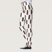 Chocolate Crunch Ice Cream Bar-patroon Leggings (Links)