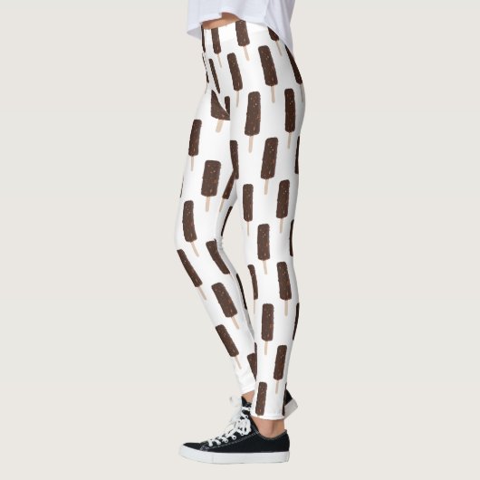 Chocolate Crunch Ice Cream Bar-patroon Leggings (Links)