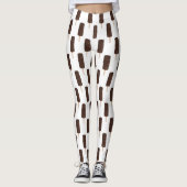 Chocolate Crunch Ice Cream Bar-patroon Leggings (Voorkant)