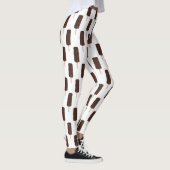 Chocolate Crunch Ice Cream Bar-patroon Leggings (Rechts)