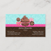 Chocolate Cupcake Cake Poppen Cookies Desserts Visitekaartje (Achterkant)