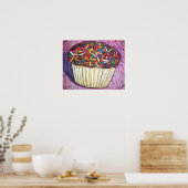 "Chocolate Cupcake with Sprinkles" Poster (Keuken)