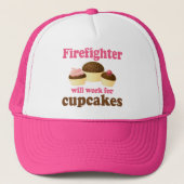 Chocolate Cupcakes Funny Firefighter Trucker Pet (Voorkant)