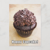 Chocolate Curl Chocolate Happy Cupcake Briefkaart (Voorkant)
