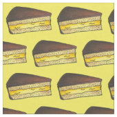 Chocolate Custard Boston Cream Pie Slice Dessert Stof (Close Up)