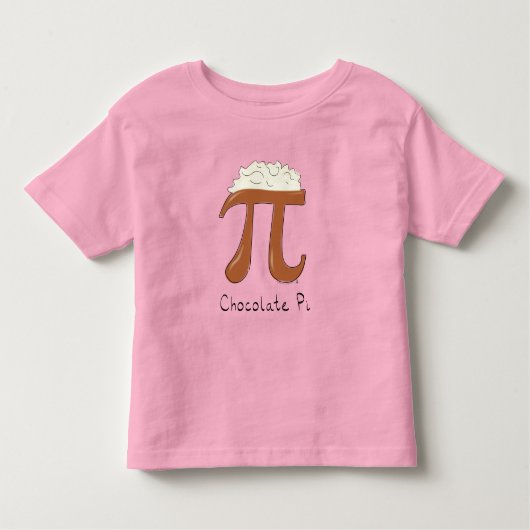 Chocolate Cute Wiskunde Pi Day Kind Toddler T-Shir Kinder Shirts (Voorkant)