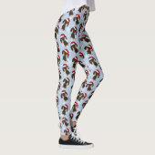 Chocolate Dachshund Schattigee Kersthondenvakantie Leggings (Rechts)