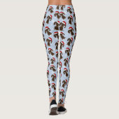 Chocolate Dachshund Schattigee Kersthondenvakantie Leggings (Achterkant)