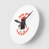 Chocolate day design ronde klok (Hoek)