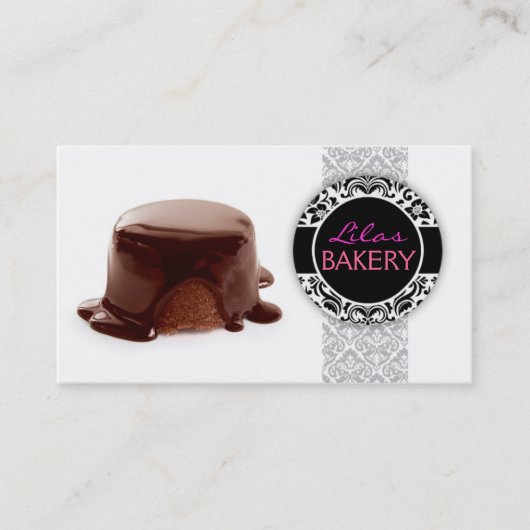 Chocolate dessert bakery Business card Visitekaartje (Voorkant)
