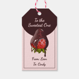 Chocolate Dip Strawberry To the Sweetest One Pink Cadeaulabel