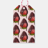 Chocolate Dip Strawberry To the Sweetest One Pink Cadeaulabel (Achterkant)