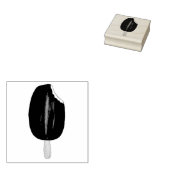 Chocolate Dipped Ice Cream Bar Popsiche Food Stamp Rubberstempel (Gestempeld)