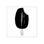 Chocolate Dipped Ice Cream Bar Popsiche Food Stamp Rubberstempel (Afrduk)