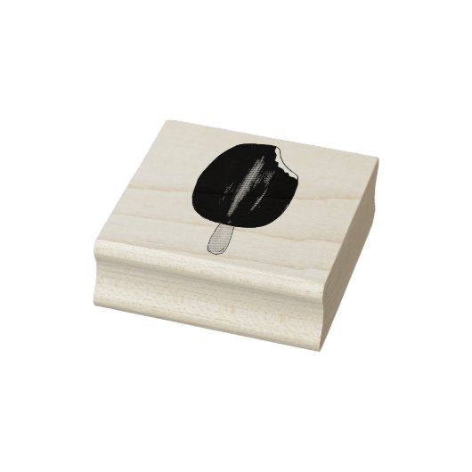 Chocolate Dipped Ice Cream Bar Popsiche Food Stamp Rubberstempel (Stempel)