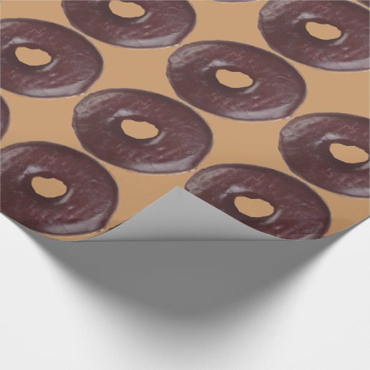 Chocolate Donut Cadeaupapier (Hoek)