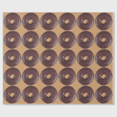 Chocolate Donut Cadeaupapier (Vlak)