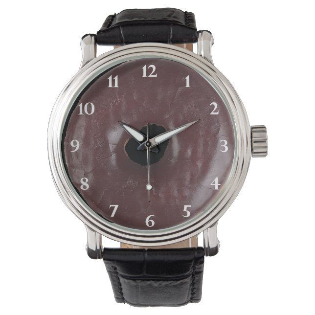 Chocolate Donut Horloge (Voorkant)