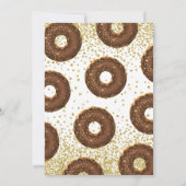 Chocolate Donut Oh Baby Neutraal Baby shower Kaart (Achterkant)
