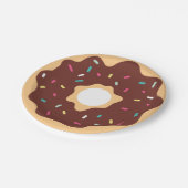 Chocolate Donut Papieren Bordje (Gekanteld)