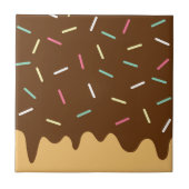 Chocolate Donut Tegeltje (Voorkant)