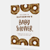 Chocolate Donuts Baby shower Welkom Acryl Bord (Hoek)