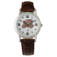 Chocolate DOODLE Hondenhorloge
