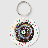 Chocolate Doughnut met Sleutelhanger van Sprinkles (Voorkant)