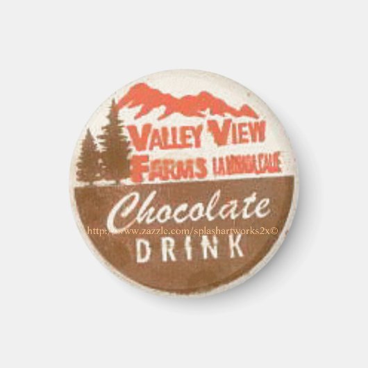 "Chocolate Drink Milk Pet-1960" Magneet (Voorkant)
