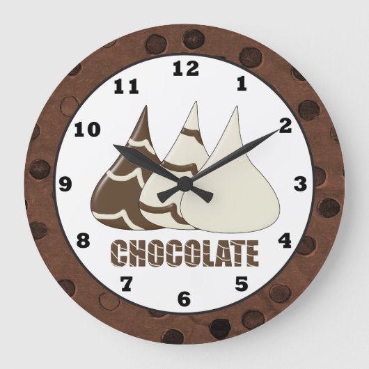 Chocolate druppelt tegen de klok in de zoete trapp (Voorkant)