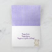 Chocolate Easter Bunnies Funny Feestdagen Kaart (Binnen)