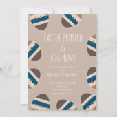 Chocolate Easter Eggs Brunch Egg Hunt Kaart (Voorkant)