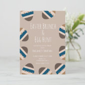 Chocolate Easter Eggs Brunch Egg Hunt Kaart (Staand voorkant)