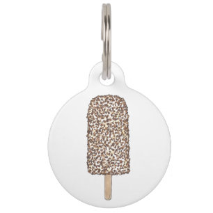 Chocolate Eclair Ice Cream Popsiche Pet Tag Huisdierpenning