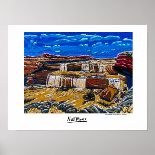 "Chocolate Falls, Navajo Nation" Poster