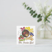 Chocolate Fondue Pot Dessert Food Restaurant Vierkante Visitekaartje (Staand voorkant)