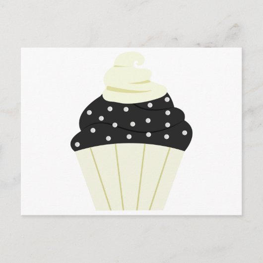 Chocolate frosted cupcake briefkaart (Voorkant)