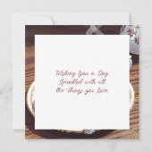 Chocolate Frosted Donut and Coffee  (Achterkant)