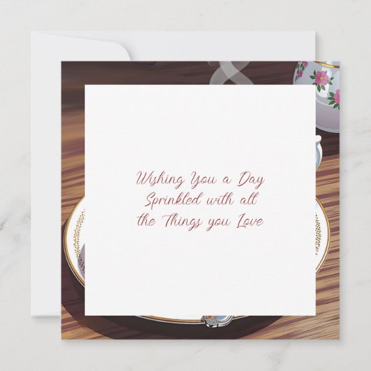 Chocolate Frosted Donut and Coffee  (Achterkant)