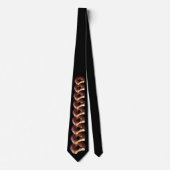 Chocolate Frosted Donut Food Photography Pattern Stropdas (Voorkant)