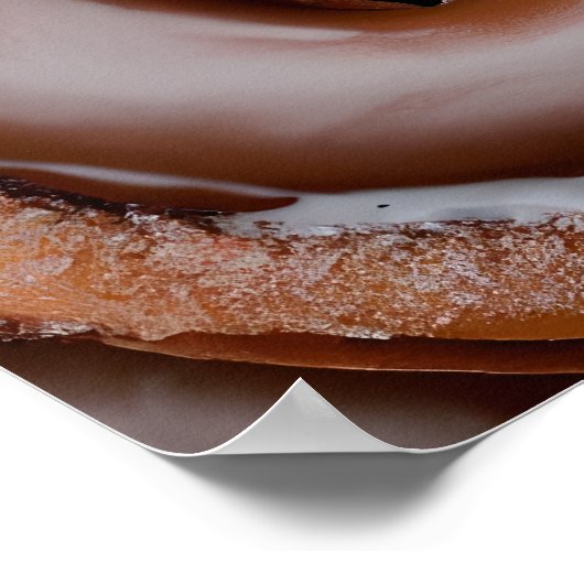 Chocolate Frosted Donut Poster (Hoek)