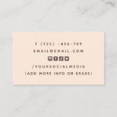 Chocolate Frosting Drip Vegan Dessert Social Media Visitekaartje (Achterkant)