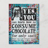 Chocolate - Funny Vintage Ad Briefkaart (Voorkant)