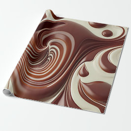 Chocolate Gift Wrap om het even welke Occasie Cadeaupapier