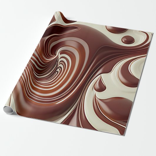 Chocolate Gift Wrap om het even welke Occasie Cadeaupapier (Uitgerold)