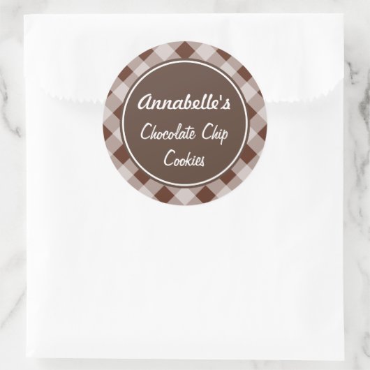 Chocolate Gingham Keuken Stickers (Tas)