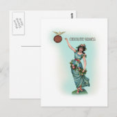 Chocolate Goddess Grecian Briefkaart (Voorkant / Achterkant)