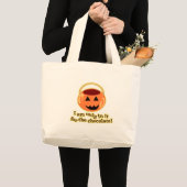 Chocolate Halloween Trick of Treers Design Grote Tote Bag (Voorkant (product))
